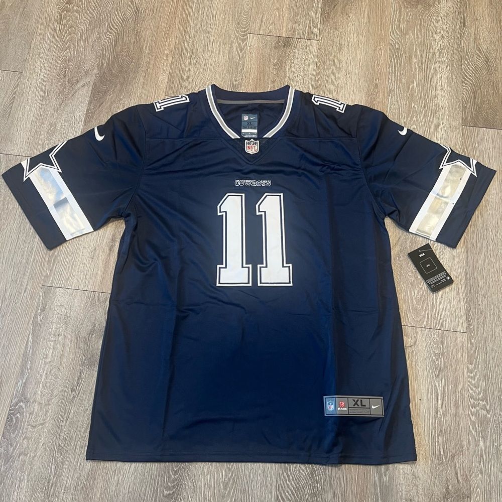 Nike Navy and White Men's Jersey
